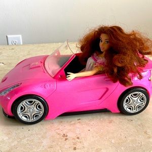 Barbie dream car with Belle Barbie